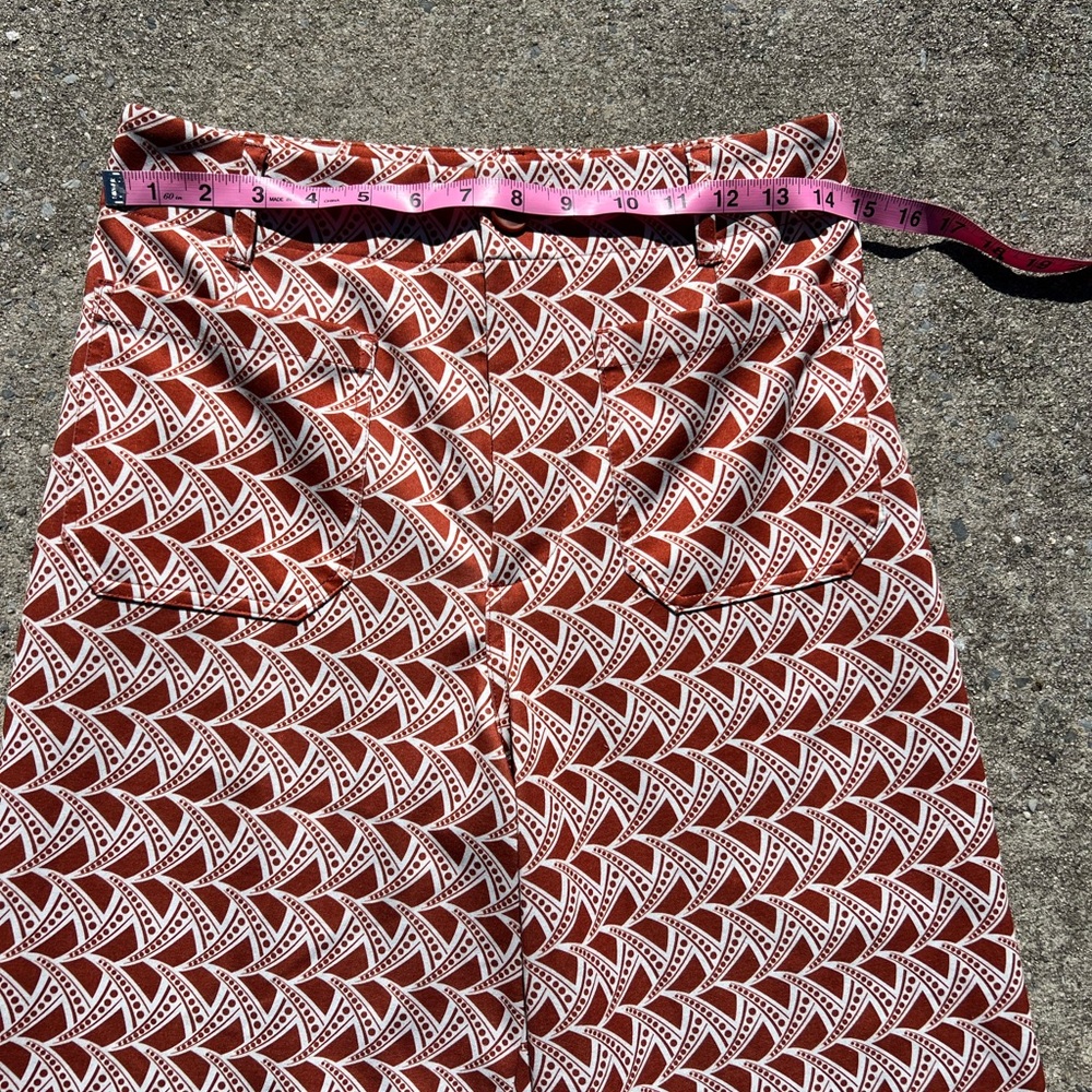 Jones New York Red and White Wide Leg Pants - Picture 6 of 9